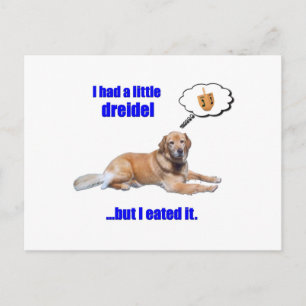DreidelDog Vykort