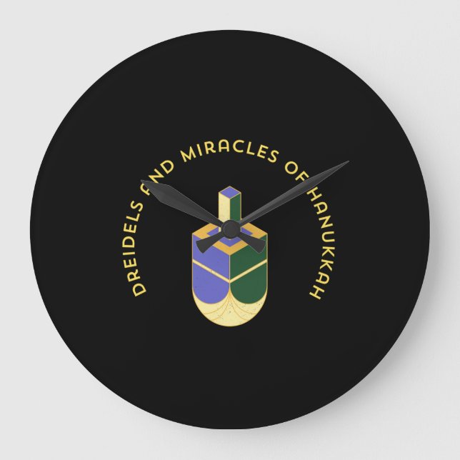 DREIDELS AND MIRACLES OF HANUKKAH STOR KLOCKA (Framsida)