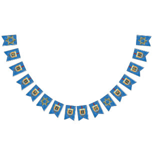 Dreidels för Hanukkah Vimplar