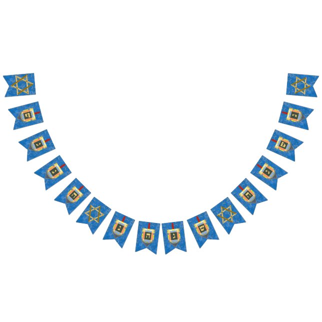 Dreidels för Hanukkah Vimplar (Alla)