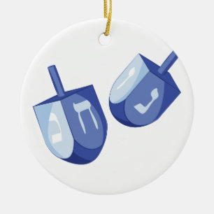 Dreidels Julgransprydnad Keramik