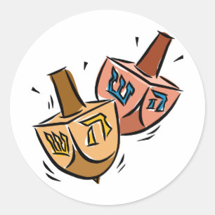 Dreidels Runt Klistermärke