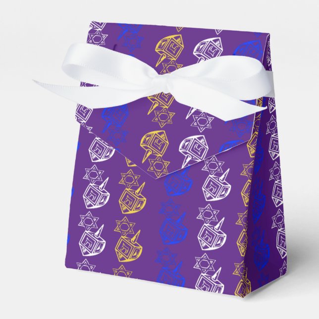 Dreidels + Stars favoritruta Presentaskar (Framsidan Sidan)