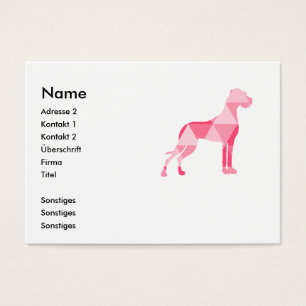 Dreiecks Dogge Visitkort