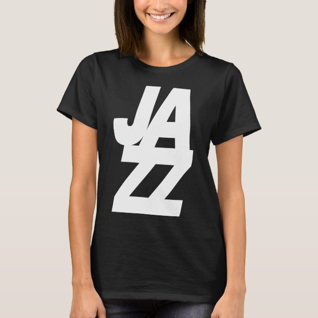 Drejst Jazzmusik logodesign T Shirt (Framsida)