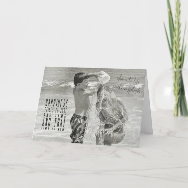 DRENCHED-gratulationskort Tack Kort (Framsida)