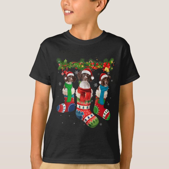 Drentse Patrijshond i julklapp T Shirt (Framsida)