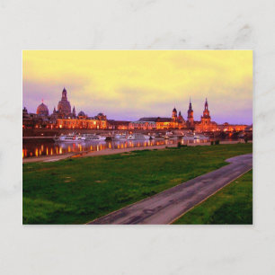 Dresden bei Nacht Vykort