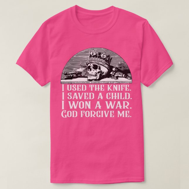 Dresden-citatet jag använde Knivar T Shirt (Design framsida)