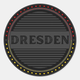 Dresden City Pride Emblem – German Identity Runt Klistermärke