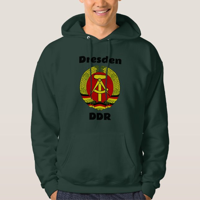Dresden, DDR, Dresden, Tyskland - Öster German Oss Hoodie (Framsida)