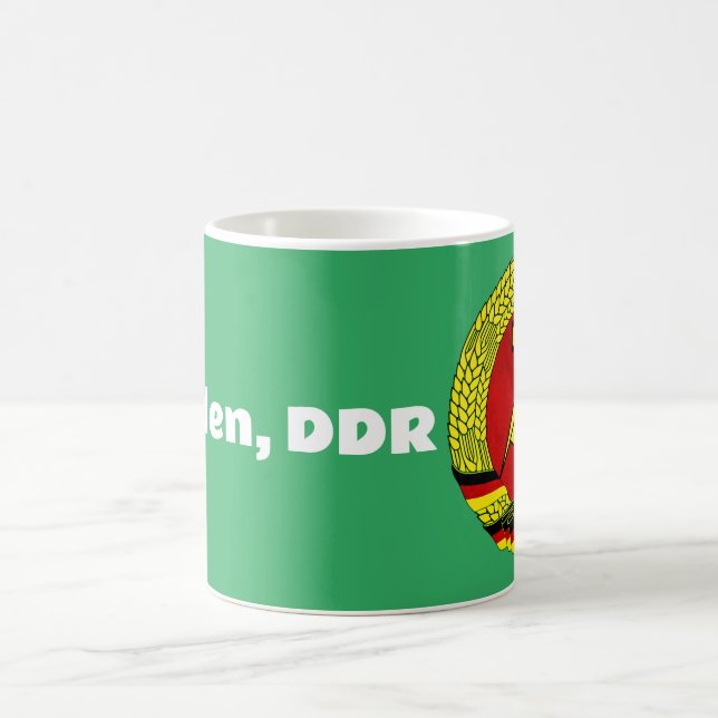 Dresden, DDR, Dresden, Tyskland - Öster German Oss Kaffemugg (Center)