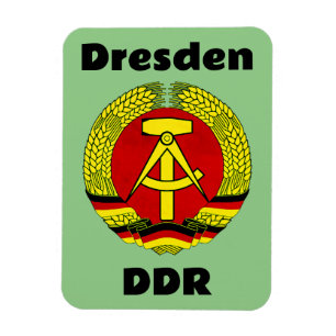 Dresden, DDR, Dresden, Tyskland - Öster German Oss Magnet