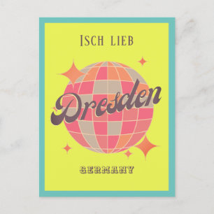 Dresden Deutschland bunte dekorative Postkarte Vykort