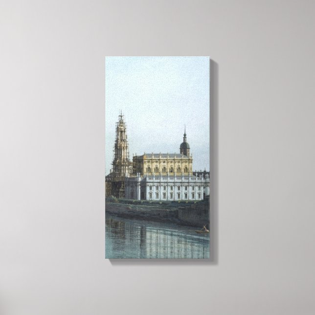 Dresden Elbufer Vedute – Canaletto – Bellotto Canvastryck (Framsida)