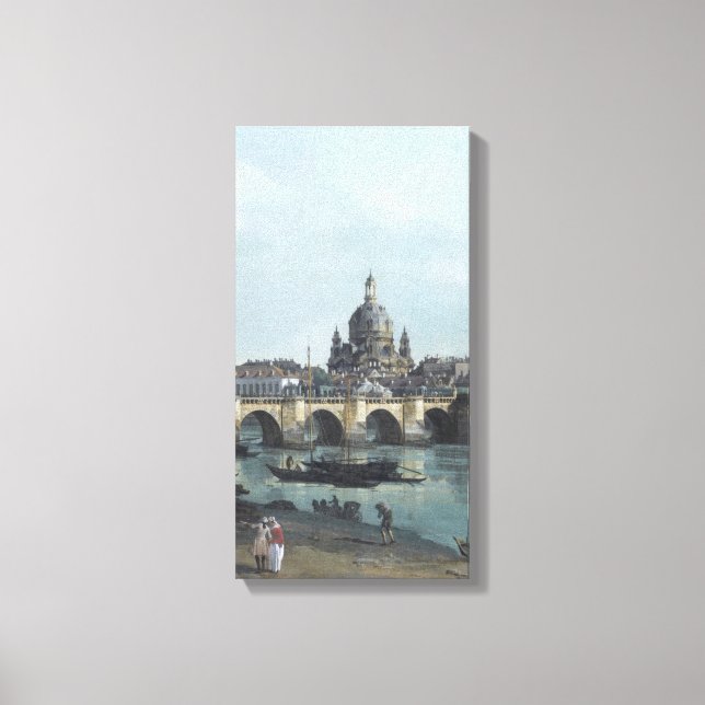 Dresden Elbufer Vedute – Canaletto – Bellotto Canvastryck (Framsida)