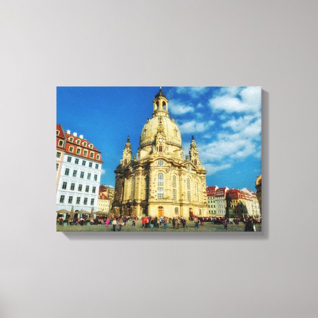 Dresden Frauenkirche Canvastryck (Framsida)