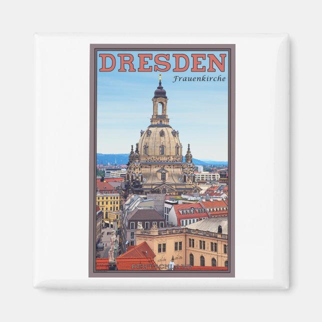 Dresden - Frauenkirche Magnet (Framsidan)