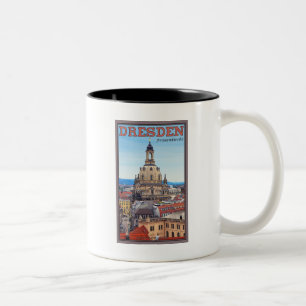 Dresden - Frauenkirche Två-Tonad Mugg