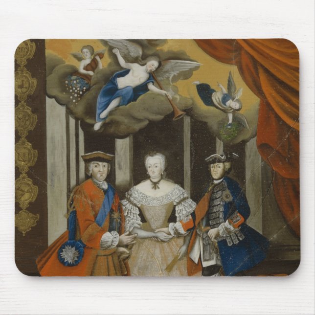 Dresden fredallegori, 1745 musmatta (Framsidan)