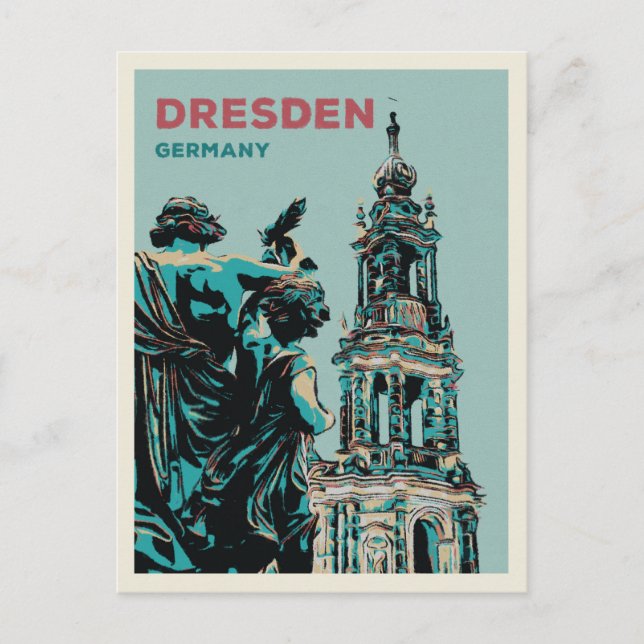 Dresden German Historic City Vykort (Framsida)