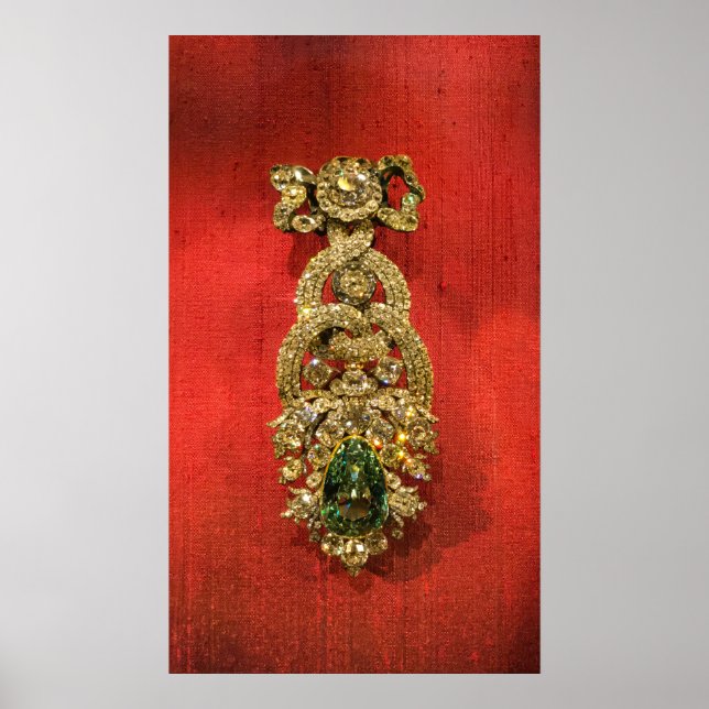 Dresden Grönt Diamond - Dresdner Grüner Diamant Poster (Framsidan)