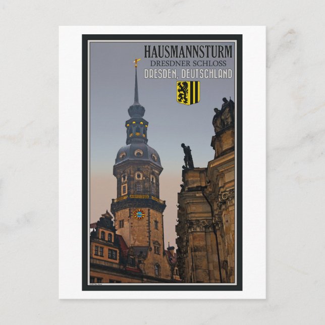 Dresden - Hausmannsturm Vykort (Framsida)