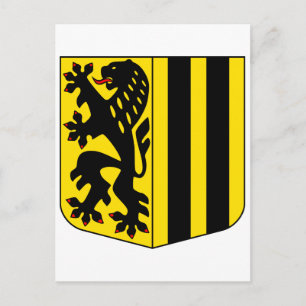 Dresden Jacka Arm officiell Tyskland Sachsens symb Vykort
