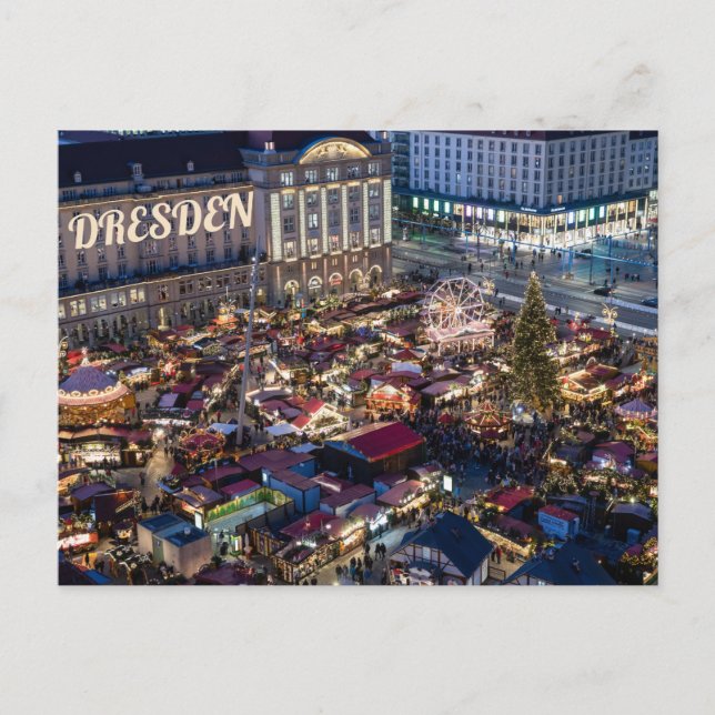 Dresden julmarknad vykort (Framsida)