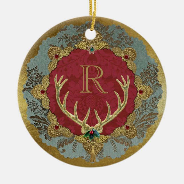 Dresden 'Lordly' Ceramic Monogram Ornament (Framsidan)
