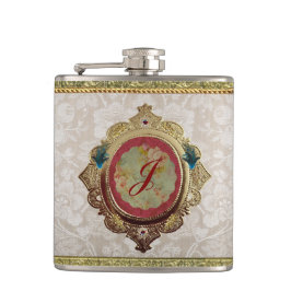 Dresden 'Noblesse' 6 oz. Romantic Flask Fickplunta