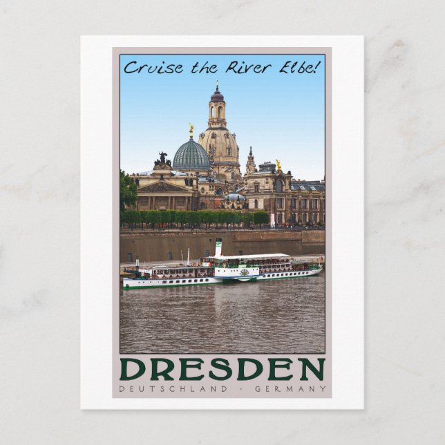 Dresden - På Elbe Vykort (Framsida)