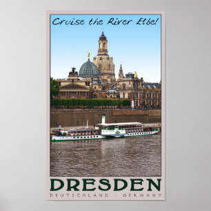 Dresden - på Elben Poster