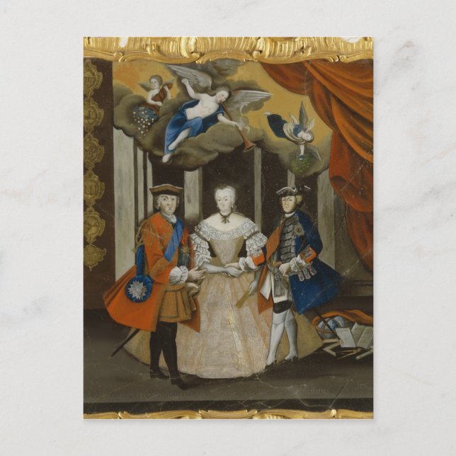 Dresden Peace Allegory, 1745 Vykort (Framsida)