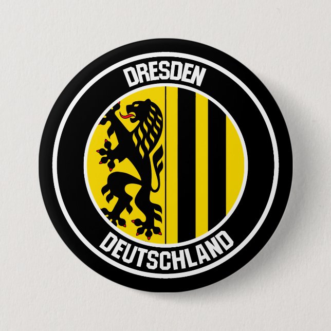 Dresden Round Emblem Knapp (Framsida)