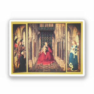 Dresden Triptych (från Jan van Eyck, 1437); Klistermärken