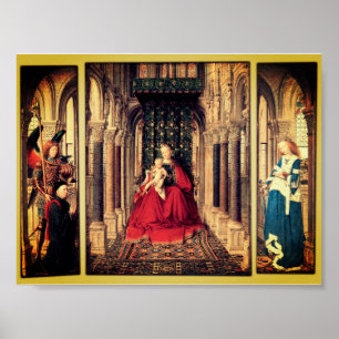 Dresden Triptych (från Jan van Eyck, 1437); Poster