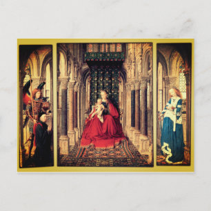 Dresden Triptych (från Jan van Eyck, 1437); Vykort