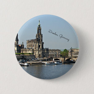 Dresden, Tyskland cityscape Knapp