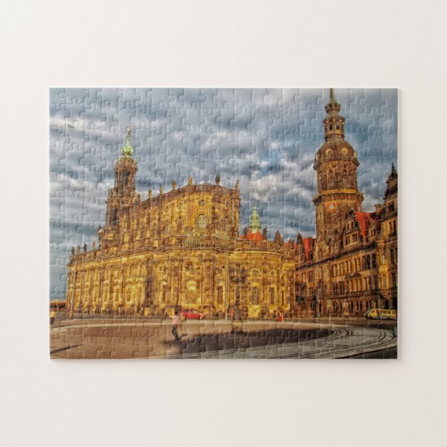 Dresden Tyskland. Jigszle Puzzle Pussel (Horisontell)