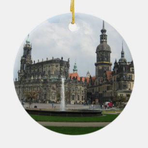 Dresden Tyskland Julgransprydnad Keramik