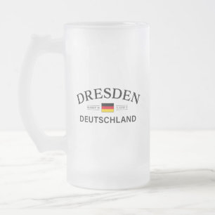Dresden Tyskland Koordinater Tyska Frostat Ölglas