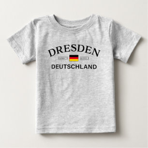 Dresden Tyskland Koordinater Tyska T Shirt