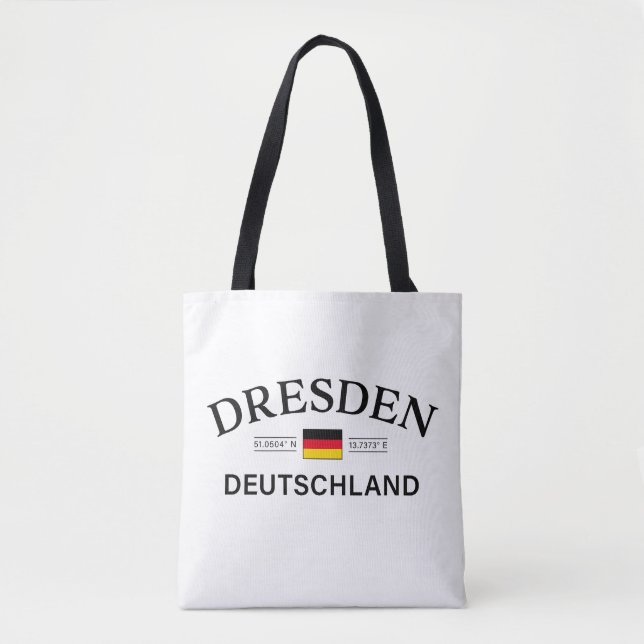 Dresden Tyskland Koordinater Tyska Tygkasse (Framsida)