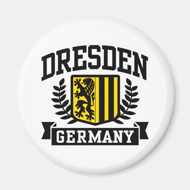 Dresden Tyskland Magnet (Framsidan)