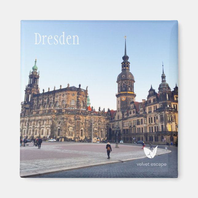 Dresden, Tyskland - magnet by Velvet Escape (Framsidan)