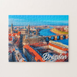 Dresden, Tyskland Pussel