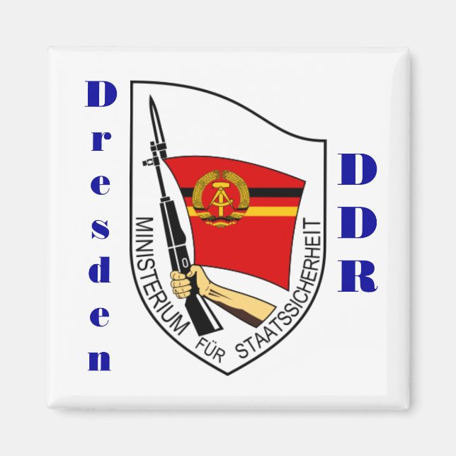 Dresden, Tyskland Stasi Magnet (Framsidan)