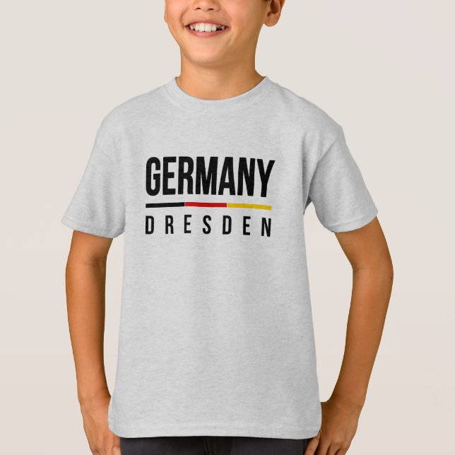 Dresden Tyskland Tee Shirt (Framsida)