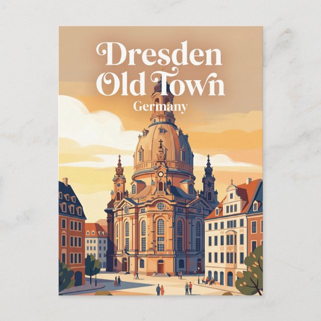 Dresden, Tyskland Tyskland Vykort (Framsida)